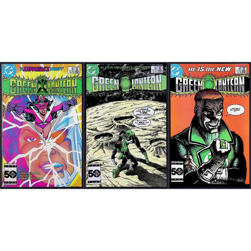 Green Lantern 3X Comic Lot #192 193 196 Origin Star Sapphire 1st Guy Gardner DC